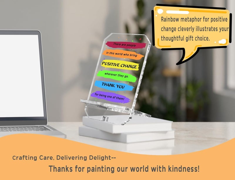 Parxara Appreciation Gifts Gratitude Gifts for Coworkers Nurse Thank You Gifts Desk Decor Phone Holder Stand 6.8 Hx3.7 W, Volunteer Gifts, Teacher Gifts, Housekeeping Gift, There are People - Image 2